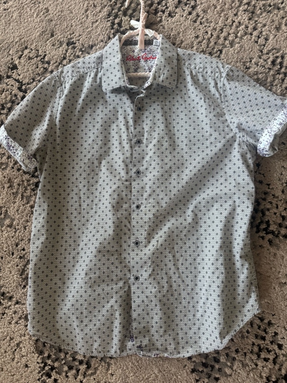 Robert Graham short sleeve button down shirt-SZ XL
H5